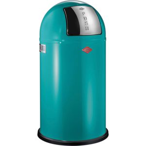 Mülleimer Wesco Pushboy, türkis