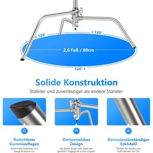 Produktbild für Stativ Neewer SC320, Höhe bis 320 cm
