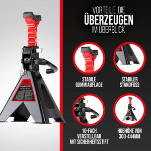 Produktbild für Unterstellbock Heyner 347430, Tragkraft 3t