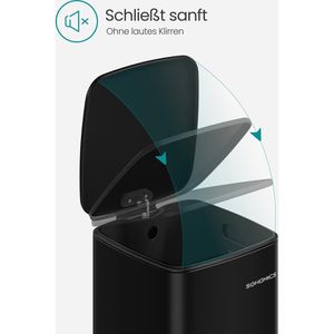 Produktbild für Mülleimer Songmics LTB593B02, tintenschwarz