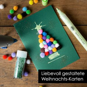 Produktbild für Pompons OfficeTree 110, farbig sortiert