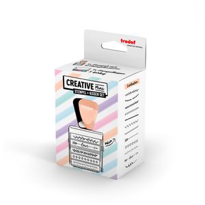 Produktbild für Motivstempel Trodat Creative Mini Set Zierleisten, aus Metall