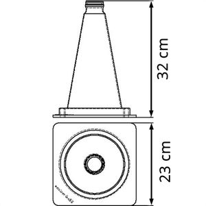 Produktbild für Leitkegel Schake 3L320B, Höhe 32cm