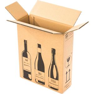 Produktbild für Flaschenkarton Bong Weinkarton, 10 Stück