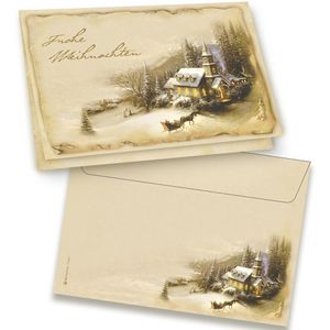 Weihnachtskarte tatmotive Winteridylle