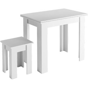 Esstisch Vicco Roman, weiß, 2-teilig