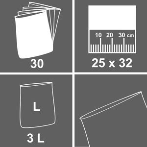 Produktbild für Gefrierbeutel Quickpack 070357, 3 Liter