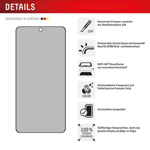 Produktbild für Displayschutzfolie Displex Privacy Glass, 10H