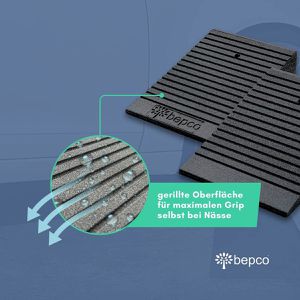 Produktbild für Bordsteinrampe bepco RPS02510, aus Gummigranulat