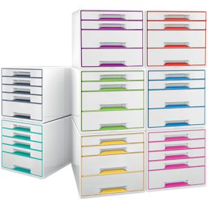Produktbild für Schubladenbox Leitz 5213-20-26, WOW Cube, A4