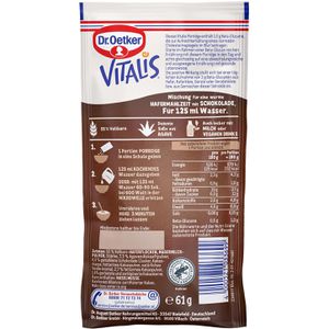 Produktbild für Haferbrei Dr.Oetker Vitalis Porridge, Schoko