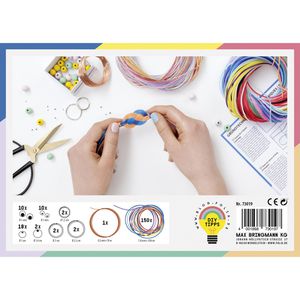 Produktbild für Bastelset Folia 73019 Flechtschnüre Scoubidou
