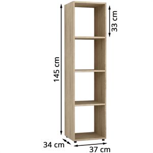 Produktbild für Bücherregal Vicco Ludus, sonoma eiche