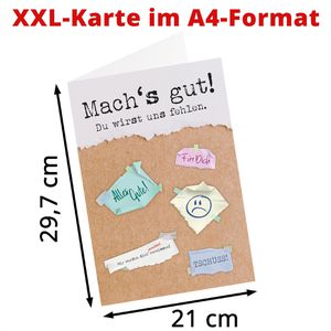 Produktbild für Abschiedskarte itenga 33104182, Machs Gut