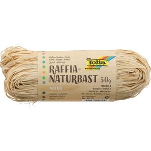 Geschenkband Folia Raffia Naturbast 50g, natur