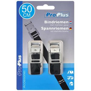 Produktbild für Spanngurt ProPlus 321289, schwarz, mit Klemmschloss