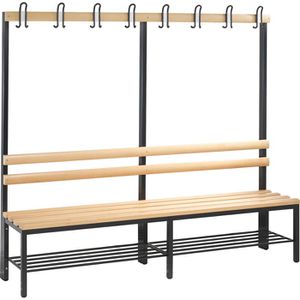 Umkleidebank CP-Möbel 8052-110, Sitzfläche Holz, 200 cm