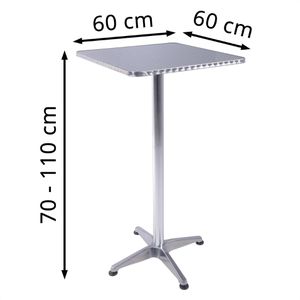 Produktbild für Stehtisch Garden-Pleasure Aluminium, klappbar