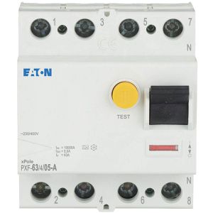 Produktbild für FI-Schutzschalter EATON PXF-63/4/05-A, 500 mA, Typ A