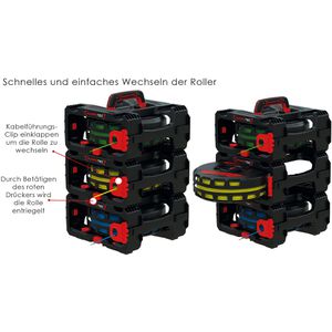 Produktbild für Kabelabroller Runpotec Cable Box 260, aus Kunststoff