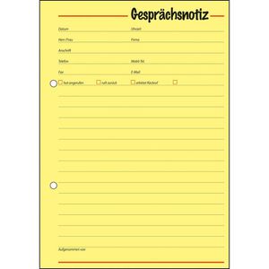 Produktbild für Gesprächsnotiz Sigel GE513, A5