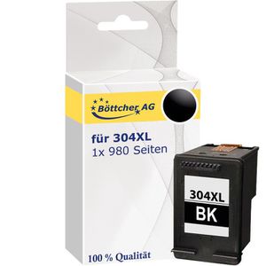 Produktbild für Tinte Böttcher-AG Premium für HP 304XL, N9K08AE, schwarz