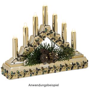 Produktbild für Lichterbogen Ideen-mit-Herz 013164-02, Mini, hellgold