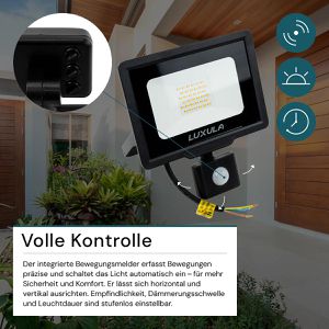 Produktbild für LED-Außenstrahler Luxula LX400122, IP65 wasserdicht