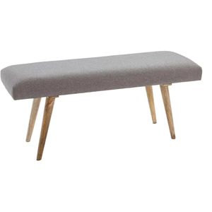 Wohnling Sitzbank WL5.330, Stoff, 117 x 38 cm, grau