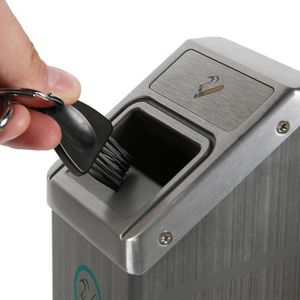 Produktbild für Aschenbecher Showdown-Displays silber, für Outdoor