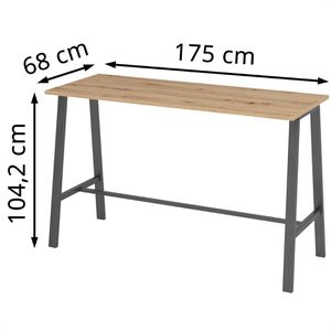Produktbild für Stehtisch Hammerbacher MPA17, asteiche