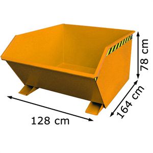 Produktbild für Kippbehälter BAUER GU 1000, für Stapler