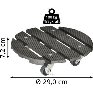 Produktbild für Pflanzenroller Wagner-System WPC GH 0525, bis 100 kg, Ø 29 cm