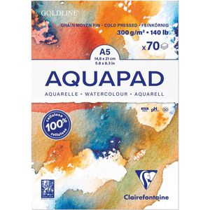 Aquarellpapier Clairefontaine Aquapad Block, A5
