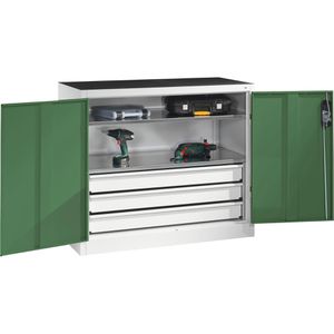 Produktbild für Werkzeugschrank CP-Möbel 8831-5035, aus Metall, grau / grün