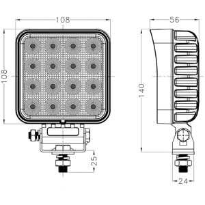 Produktbild für Zusatzscheinwerfer EinLicht Flood-Version