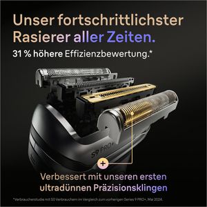 Produktbild für Elektrorasierer Braun Series 9, 9660cc, schwarz