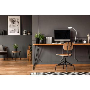Produktbild für Schreibtischlampe Fabas-Luce Regina, schwarz, LED, dimmbar