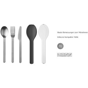 Produktbild für Besteck-Set Mepal Ellipse Nordic black, Edelstahl 18/10