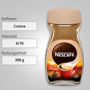 Produktbild für Kaffee Nescafe Classic Crema