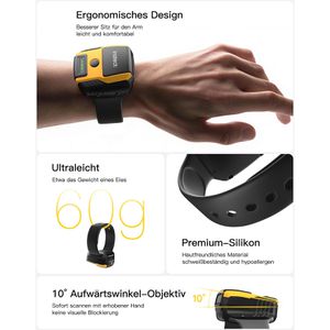 Produktbild für Barcode-Scanner Inateck PBS005_black, kabellos