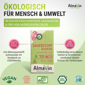 Produktbild für Fleckenentferner AlmaWin Sauerstoffbleiche, vegan