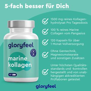 Produktbild für Kollagen gloryfeel Hydrolysat Marine, Peptide Typ 1