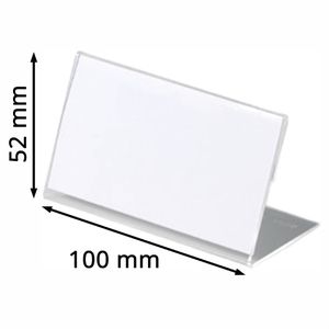 Produktbild für Tischnamensschilder Durable 805519, glasklar, A7