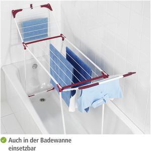 Produktbild für Wäscheständer Wenko Summer Dry, weiß / bordeaux