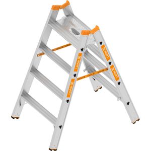 Produktbild für Stehleiter Layher Topic 1043.4 beidseitig begehbar + Plattform