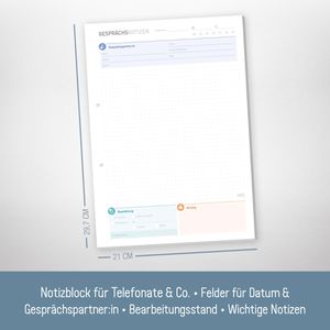 Produktbild für Gesprächsnotiz Häfft 8734-5 sku, A4