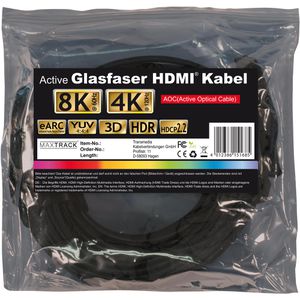 Produktbild für HDMI-Kabel Maxtrack C507-30M HDMI 2.1, vergoldete Stecker