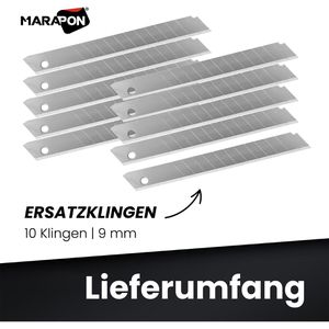 Produktbild für Cuttermesser-Klingen Marapon MCB-9MM, Abbrechklinge