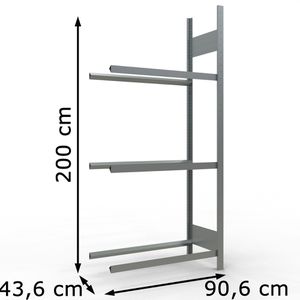 Produktbild für Anbauregal Schulte 13821, für Reifenregal